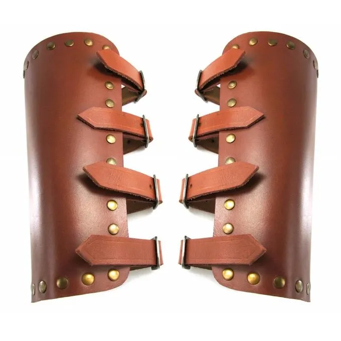 Leonardo Carbone Brassards En Cuir Marius, Marron 3 Leonardo Carbone Brassards En Cuir Marius, Marron – Image 3