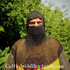 Camail à Ventail Carré, Noirci, 8mm 11 Camail à Ventail Carré, Noirci, 8mm -Halloween Boutique camail a ventail carre noirci 8mm 5