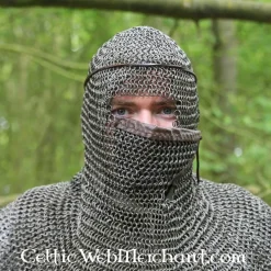 Ulfberth Camail à Ventail Triangulaire, Anneaux Ronds - Rivets Ronds, 8 Mm -Halloween Boutique camail a ventail triangulaire anneaux ronds rivets 3