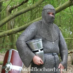 Ulfberth Camail à Ventail Triangulaire, Anneaux Ronds - Rivets Ronds, 8 Mm -Halloween Boutique camail a ventail triangulaire anneaux ronds rivets 5