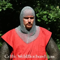 Camail Avec Encolure Triangulaire, Acier Zingué, 9 Mm -Halloween Boutique camail avec encolure triangulaire acier zingue 9 m 2