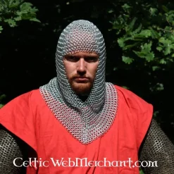 Camail Avec Encolure Triangulaire, Acier Zingué, 9 Mm -Halloween Boutique camail avec encolure triangulaire acier zingue 9 m 4