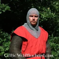 Camail Avec Encolure Triangulaire, Acier Zingué, 9 Mm -Halloween Boutique camail avec encolure triangulaire acier zingue 9 m 5