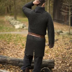 Epic Armoury Cavalerie Haubert, Acier Noir Doux -Halloween Boutique cavalerie haubert acier noir doux 4