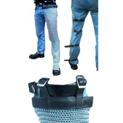 Chausses En Cotte De Maille, Acier Zingué, 9mm