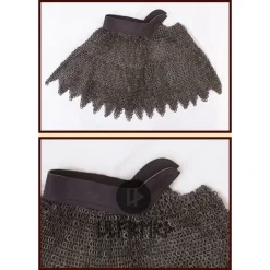 Ulfberth Colletin De Maille Dagué, Anneaux Plats Mixtes-rivets Triangle, 8mm