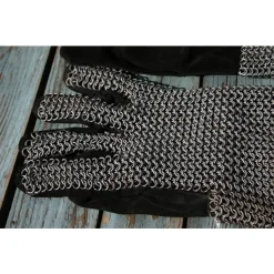 Gants En Cotte De Maille, Acier Zingué, 6 Mm -Halloween Boutique gants en cotte de maille acier zingue 6 mm 2