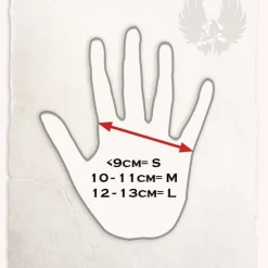 Mytholon Gants En Cuir Brun Kandor -Halloween Boutique gants en cuir brun kandor 3