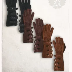 Mytholon Gants En Cuir Marron Clair Kandor -Halloween Boutique gants en cuir marron clair kandor 3
