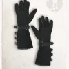 Mytholon Gants En Cuir Noir De Kandor