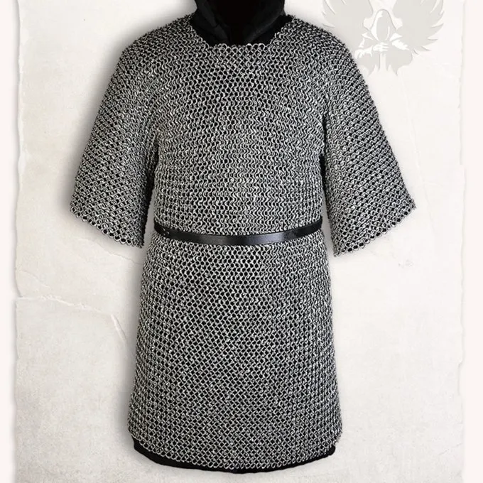 Mytholon Haubergeon John Chainmail, Anneaux Plats, Rivets Ronds 1 Mytholon Haubergeon John Chainmail, Anneaux Plats, Rivets Ronds