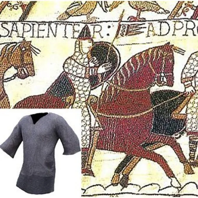 Ulfberth Haubert Mi-long, Anneaux Plats Mixtes-rivets Triangle, 8mm 3 Ulfberth Haubert Mi-long, Anneaux Plats Mixtes-rivets Triangle, 8mm – Image 3