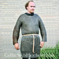 Ulfberth Haubert Mi-long, Anneaux Plats-rivets Triangle, 8mm