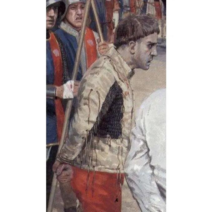 Ulfberth Paire De Protection D'épaules, Anneaux Plats-rivets Triangle, 8mm 2 Ulfberth Paire De Protection D'épaules, Anneaux Plats-rivets Triangle, 8mm – Image 2